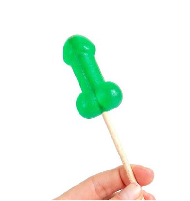Secret Play - Espositore Lecca Lecca Effetto Freddo a Forma di Pene - gusto Menta - 40 pz