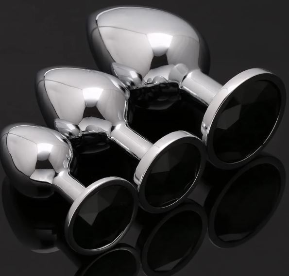 VSC Novelty - Plug Anale con Diamante Nero - L