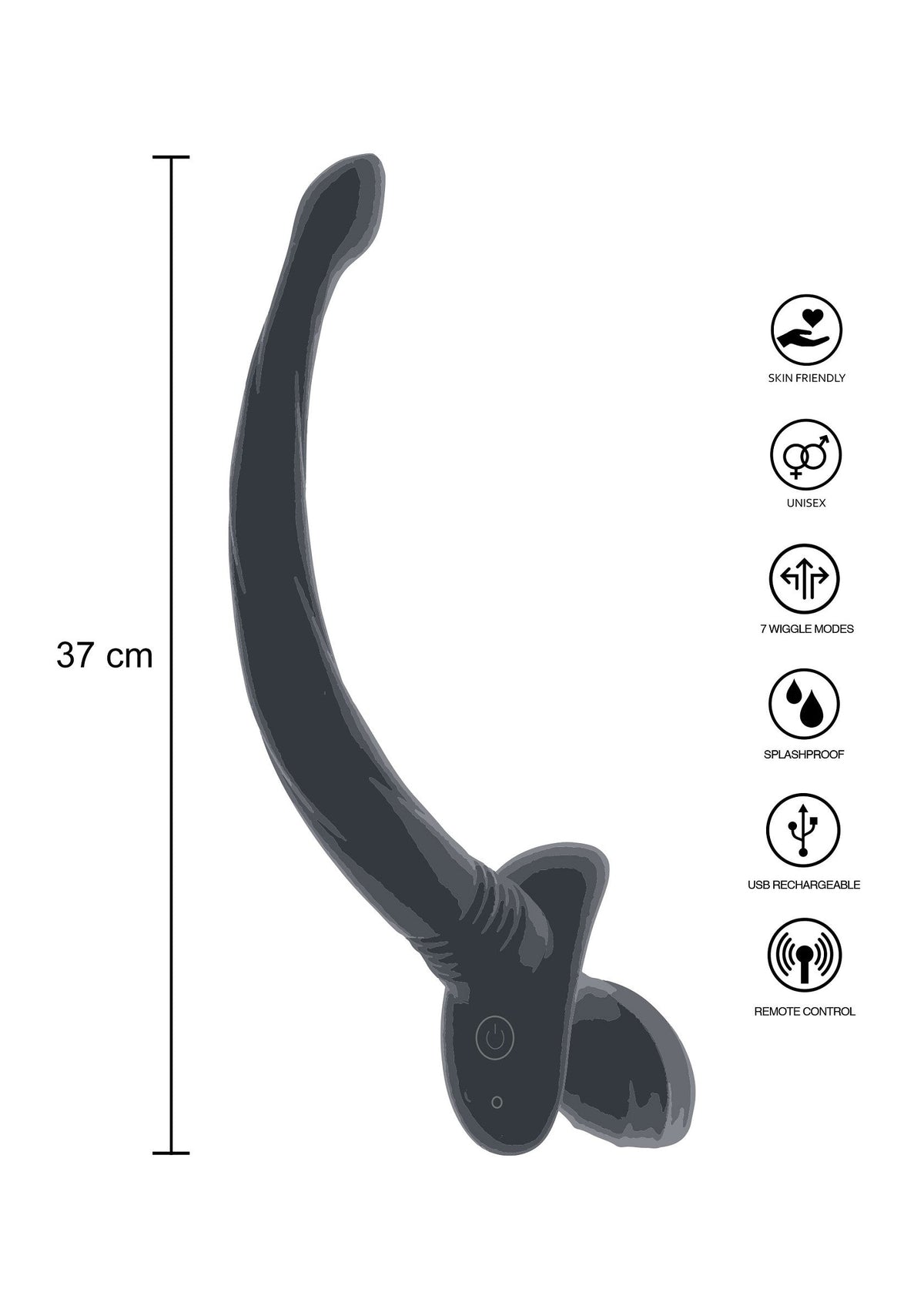 Coda oscillante per cuccioli nera