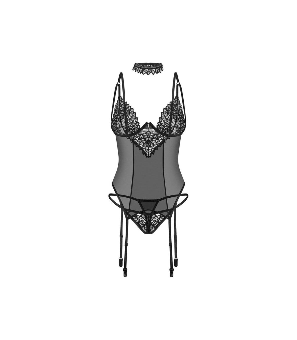 DONARELLA CORSET & THONG XS/S