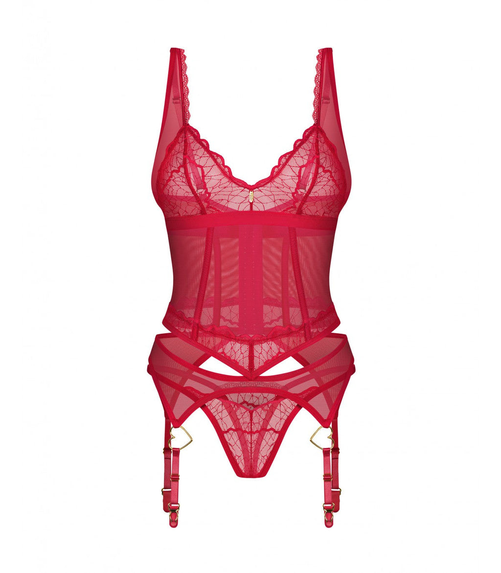 CORSETTO E PERIZOMA CUPIDE DESIR S/M